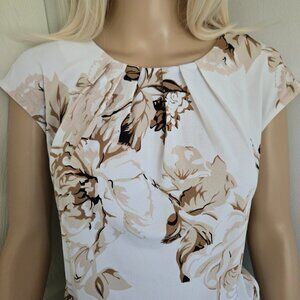 ANN TAYLOR Bundle of 2 Floral Brown Orange Tops Size XS